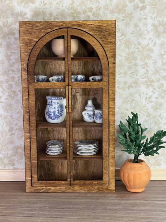 1:12 Miniature Arch Door Display Cabinet